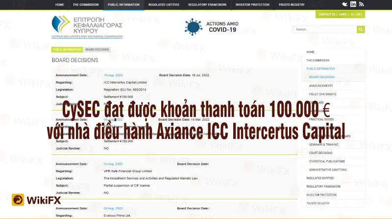 CẬP NHẬT TIN TỨC SÀN FOREX TUẦN 2 THÁNG 8 - WIKIFX