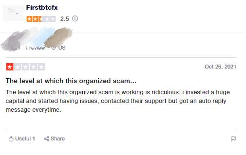 Scam Alert: Be Careful of the Warned FX Broker First BTC FX