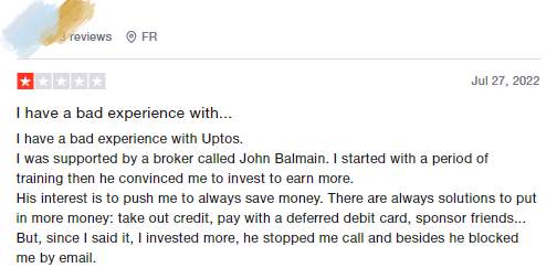 Be Cautious of Uptos – Avoid Signing Up With This Unlicensed FX Broker