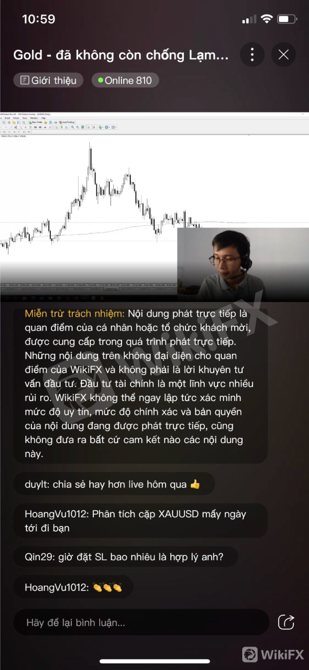 TÍNH NĂNG LIVESTREAM TRÊN ỨNG DỤNG WIKIFX NGÀY CÀNG THU HÚT NGƯỜI DÙNG