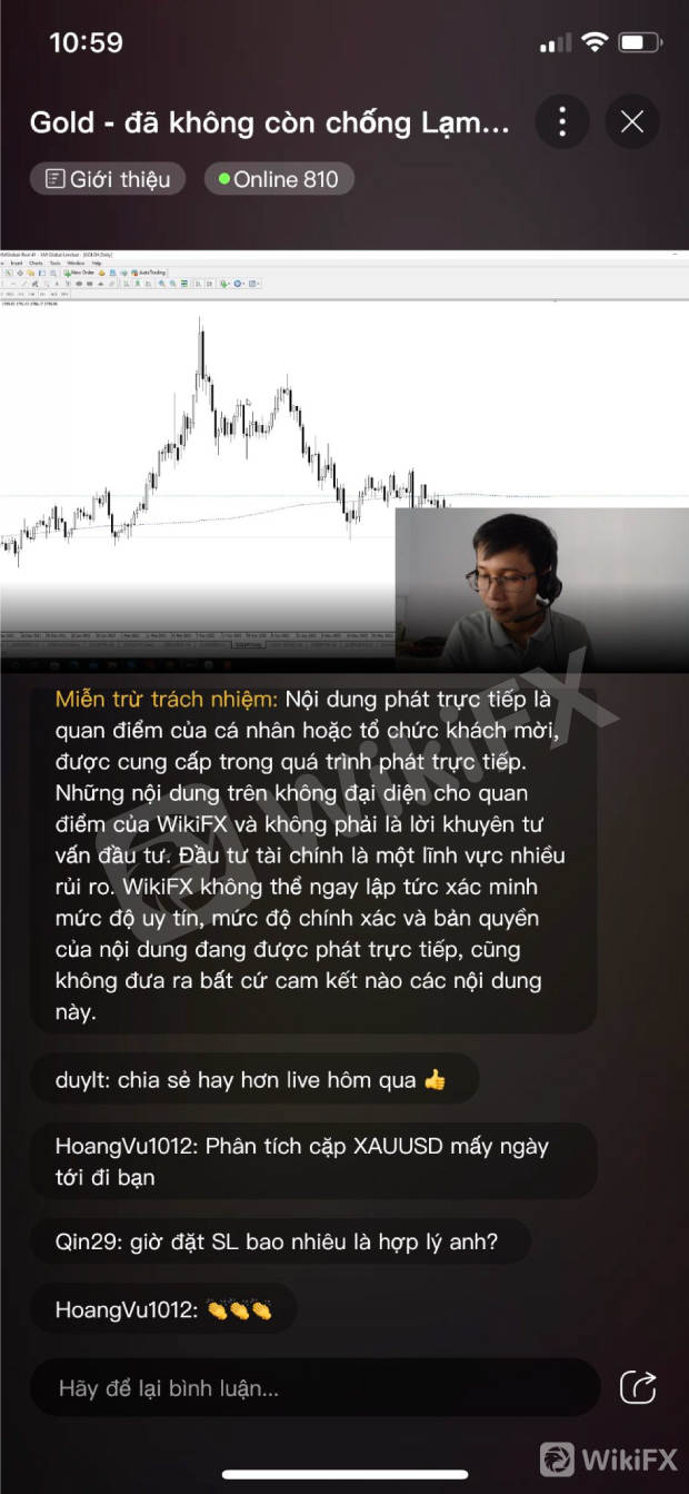 TÍNH NĂNG LIVESTREAM TRÊN ỨNG DỤNG WIKIFX NGÀY CÀNG THU HÚT NGƯỜI DÙNG