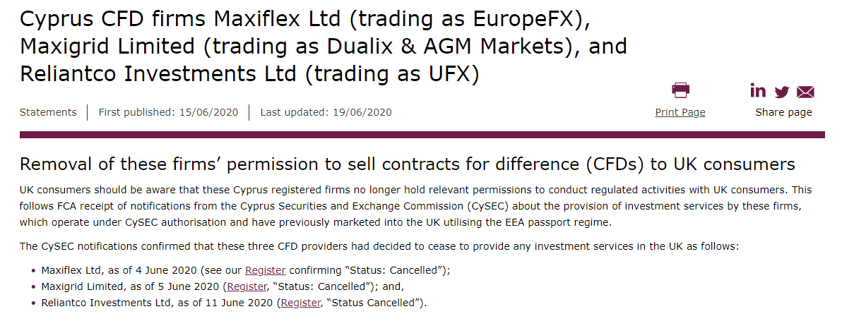 Potential Scam: CySEC&FCA Blacklist Unauthorised EuropeFx