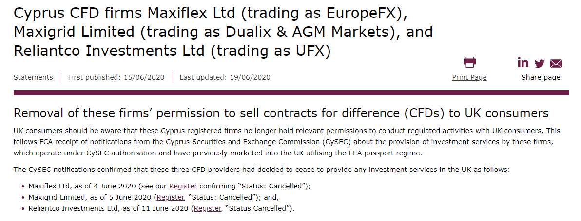 Potential Scam: CySEC&FCA Blacklist Unauthorised EuropeFx