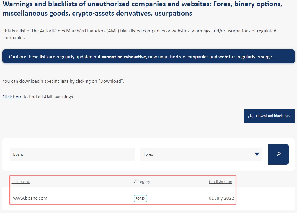 Negative Reviews: Regulators in Europe Warn the Fraudulent FX Broker BBanc