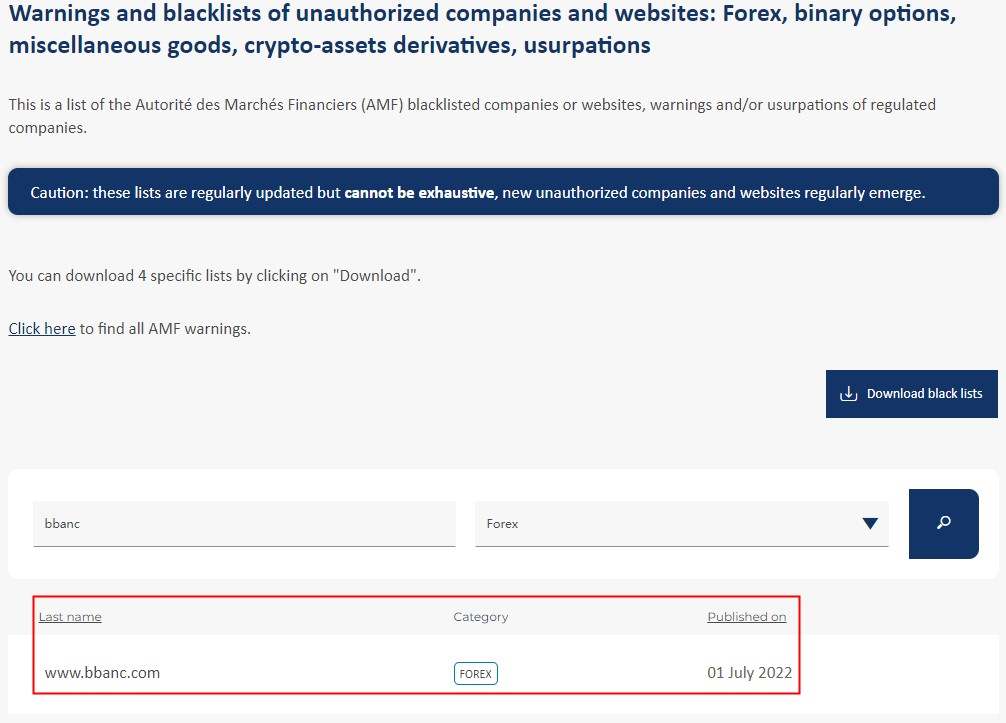 Negative Reviews: Regulators in Europe Warn the Fraudulent FX Broker BBanc