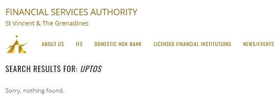 Be Cautious of Uptos – Avoid Signing Up With This Unlicensed FX Broker