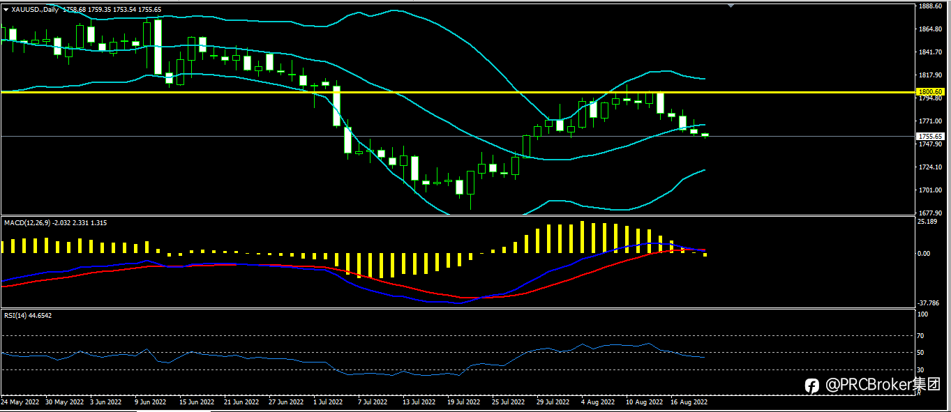 PRCBroker：20220819今日汇评