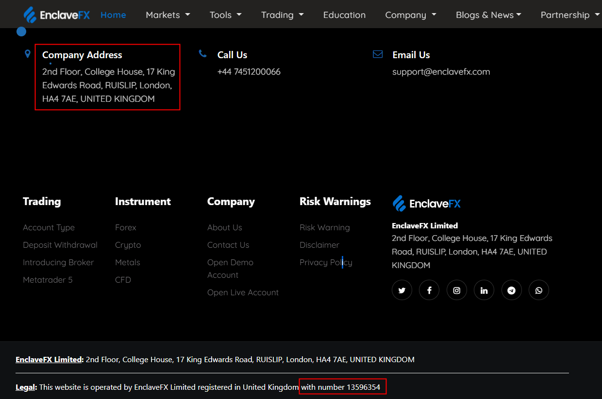 FCA Warning: EnclaveFX Receives Withdrawal Complaints