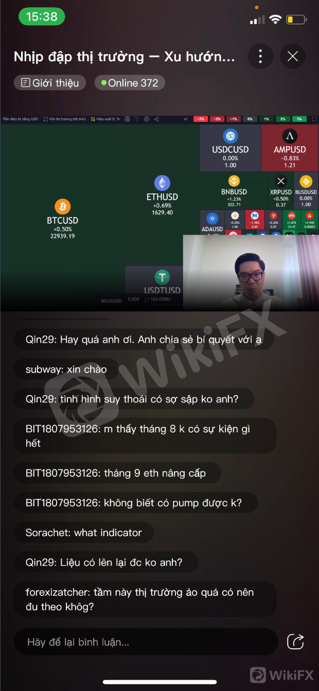 NHÌN LẠI 2 BUỔI LIVESTREAM TUẦN ĐẦU TIÊN TRÊN ỨNG DỤNG WIKIFX