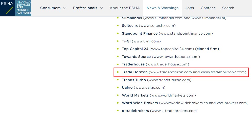 Bonus Trap: Unregulated FX Broker Trade Horizon Receives Multiple Warnings