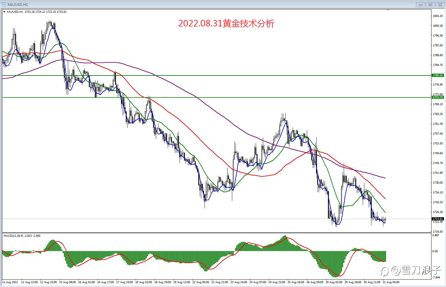 2022.08.31黄金技术分析