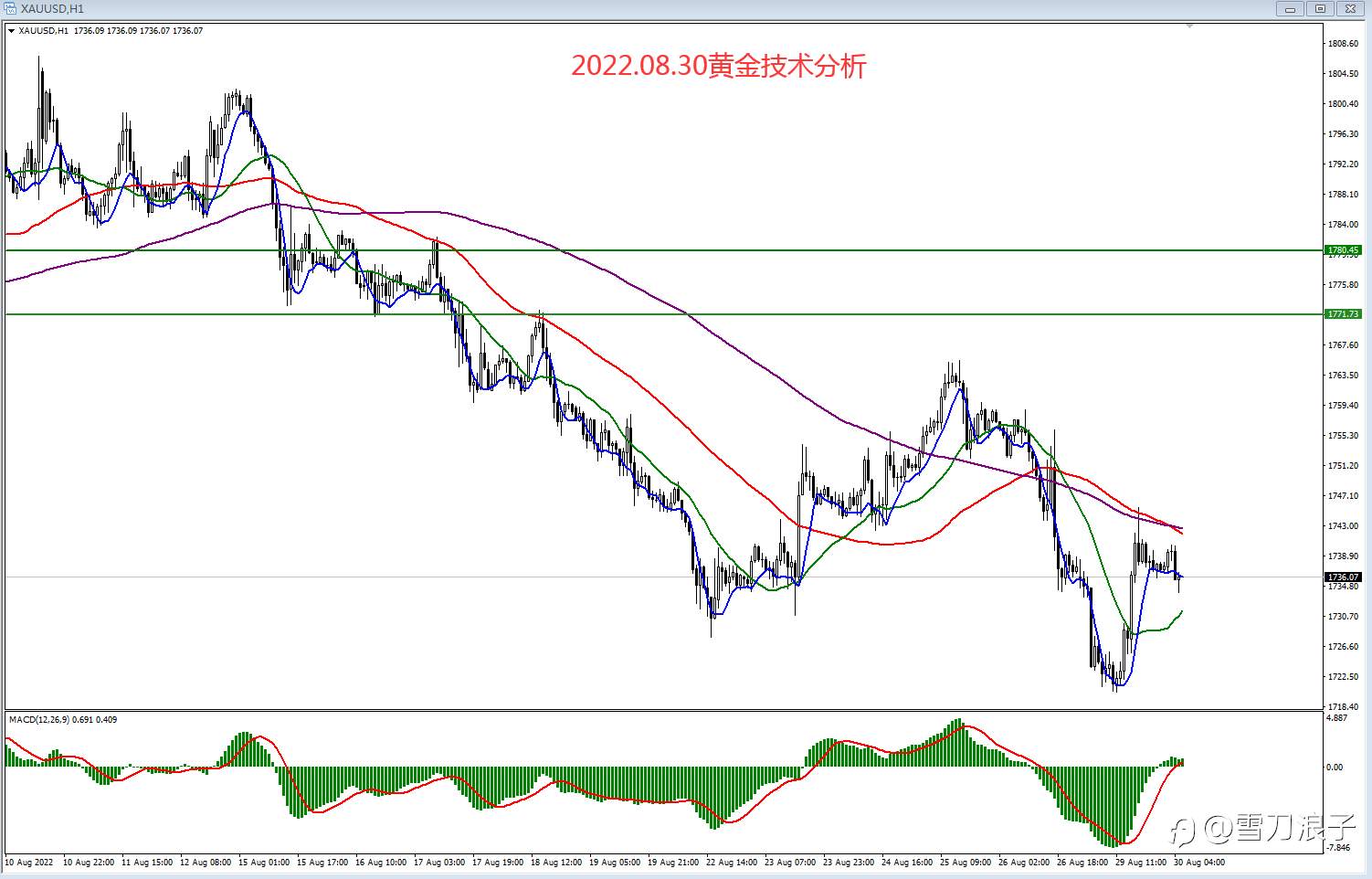 2022.08.30黄金技术分析