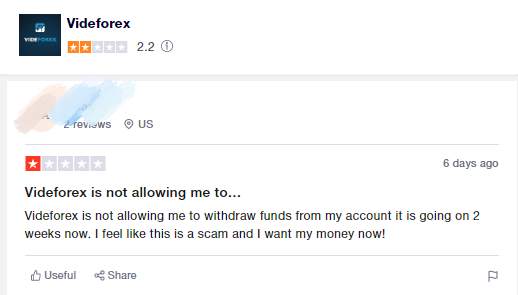 Bad Reviews: Trade with Videforex, Trade with Caution