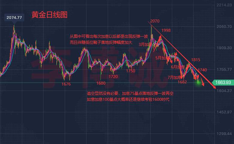李博诚：加息震动市场 黄金持续承压 下周能否“抬头”？
