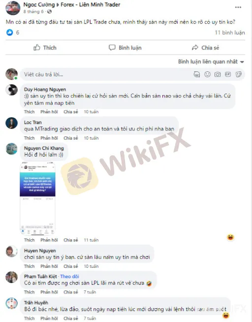 WIKIFX REVIEW - SÀN LPL TRADE SCAM HAY UY TÍN?
