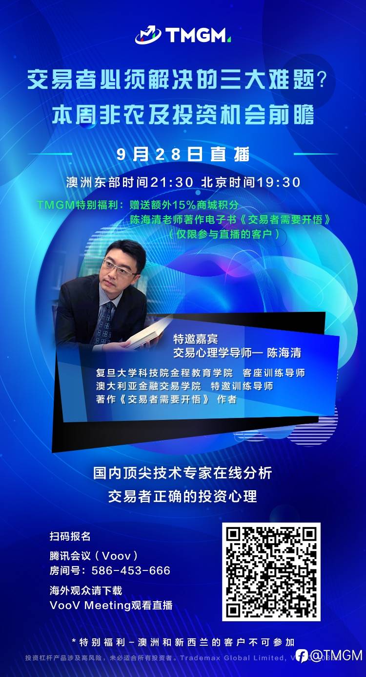 如何克服交易三大难题？TMGM特邀大咖陈海清亲授