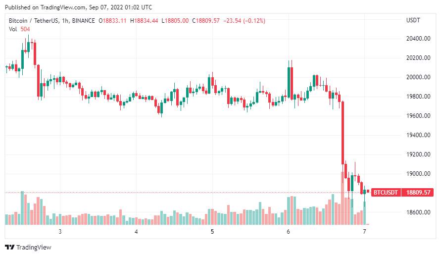 Giá Coin hôm nay 7/9: Bitcoin giảm sâu khi xuất hiện lệnh Long khủng trên Binance, phần lớn altcoin lỗ hai chữ số, chứng khoán Mỹ giảm điểm khi dữ liệu ISM được công bố