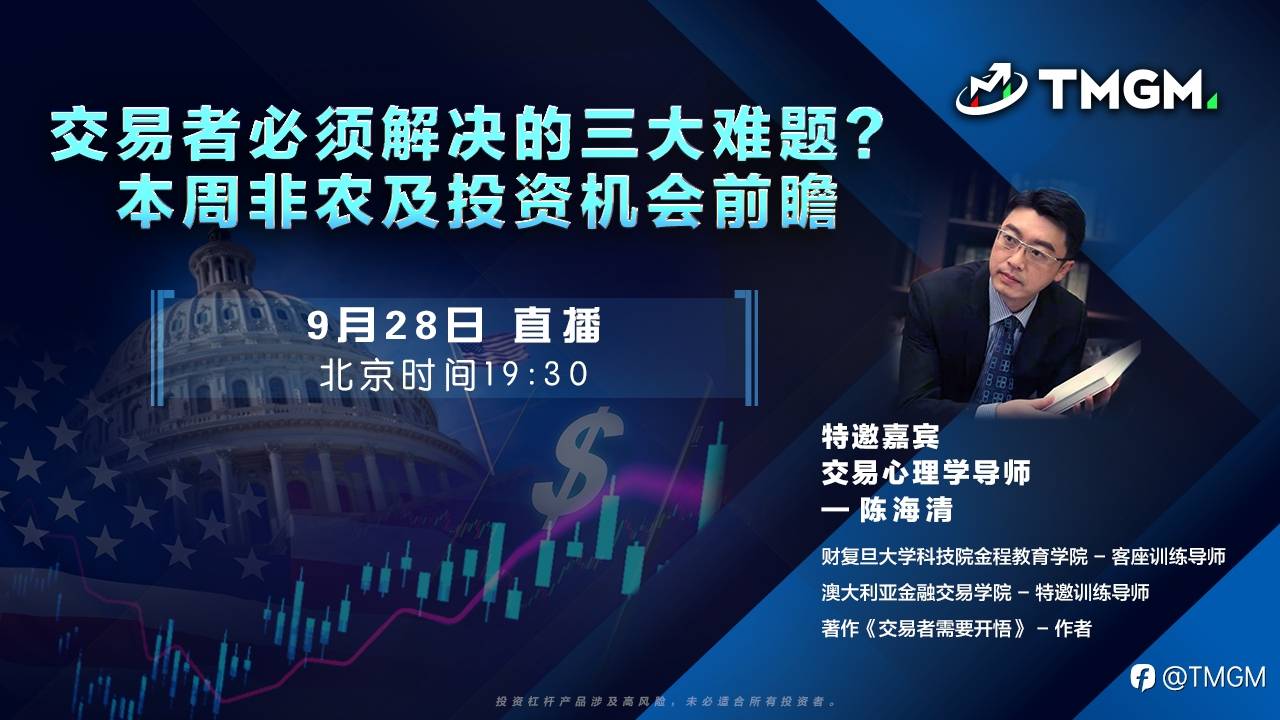 如何克服交易三大难题？TMGM特邀大咖陈海清亲授