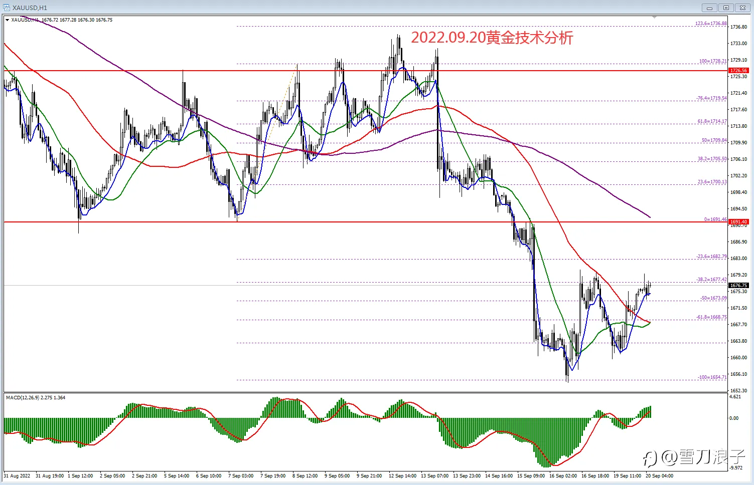 2022.09.20黄金技术分析