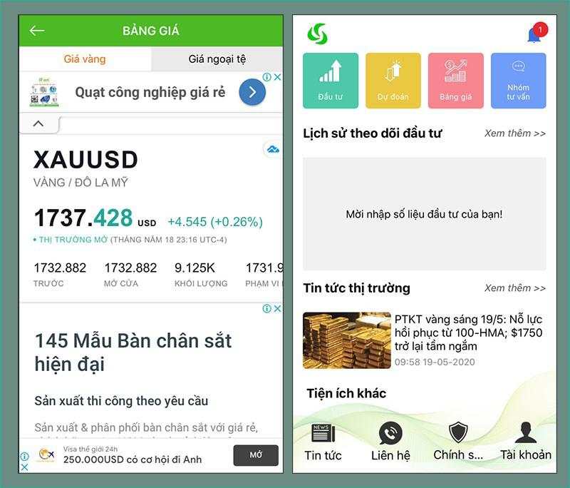 Top 7 app theo dõi giá vàng tốt, cập nhật nhanh chóng bằng điện thoại