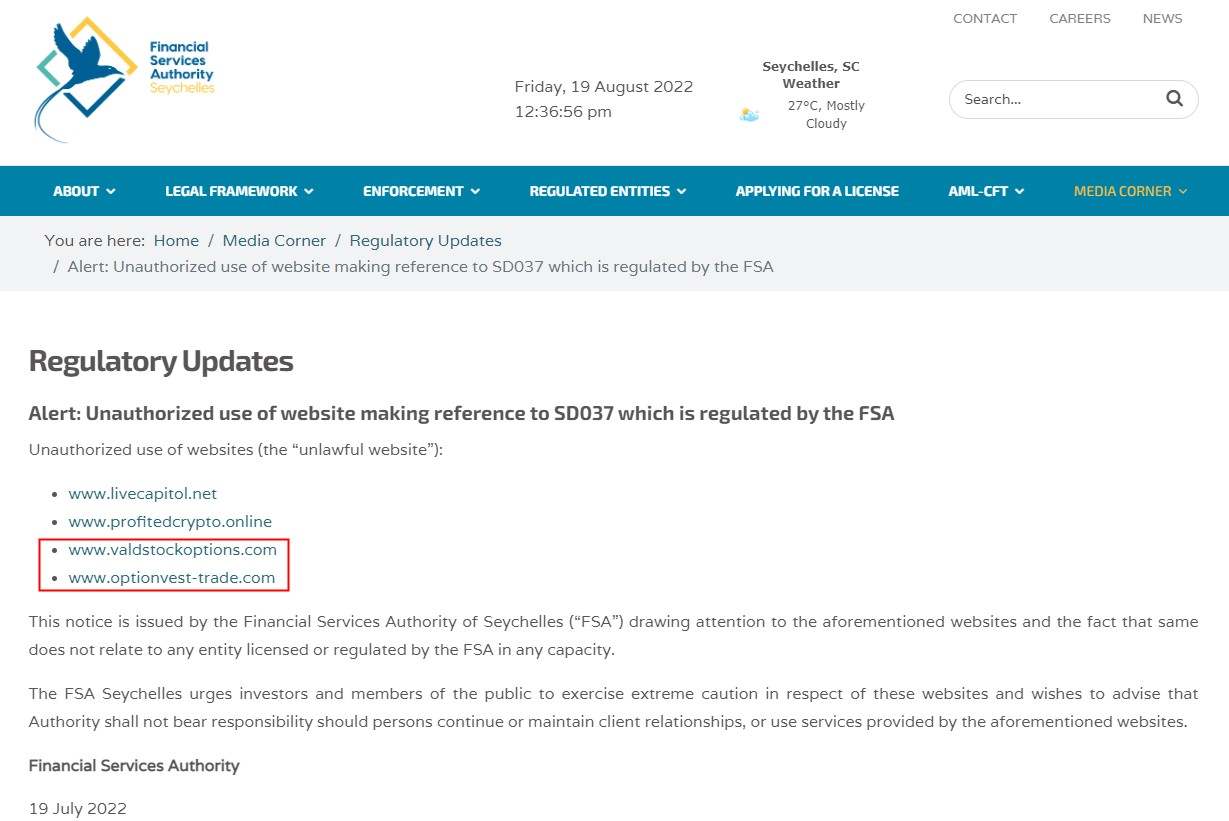 All scams in one? These Seychelles FSA-Warned FX Brokers are Highly Similar