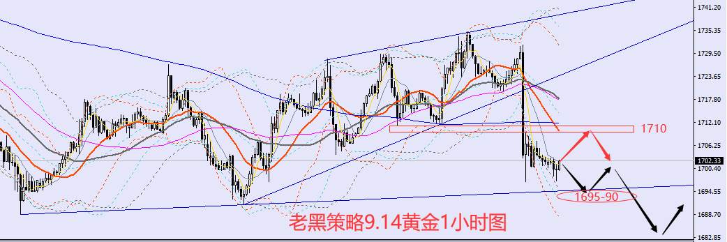 老黑策略：9.14外汇、黄金、原油分析策略