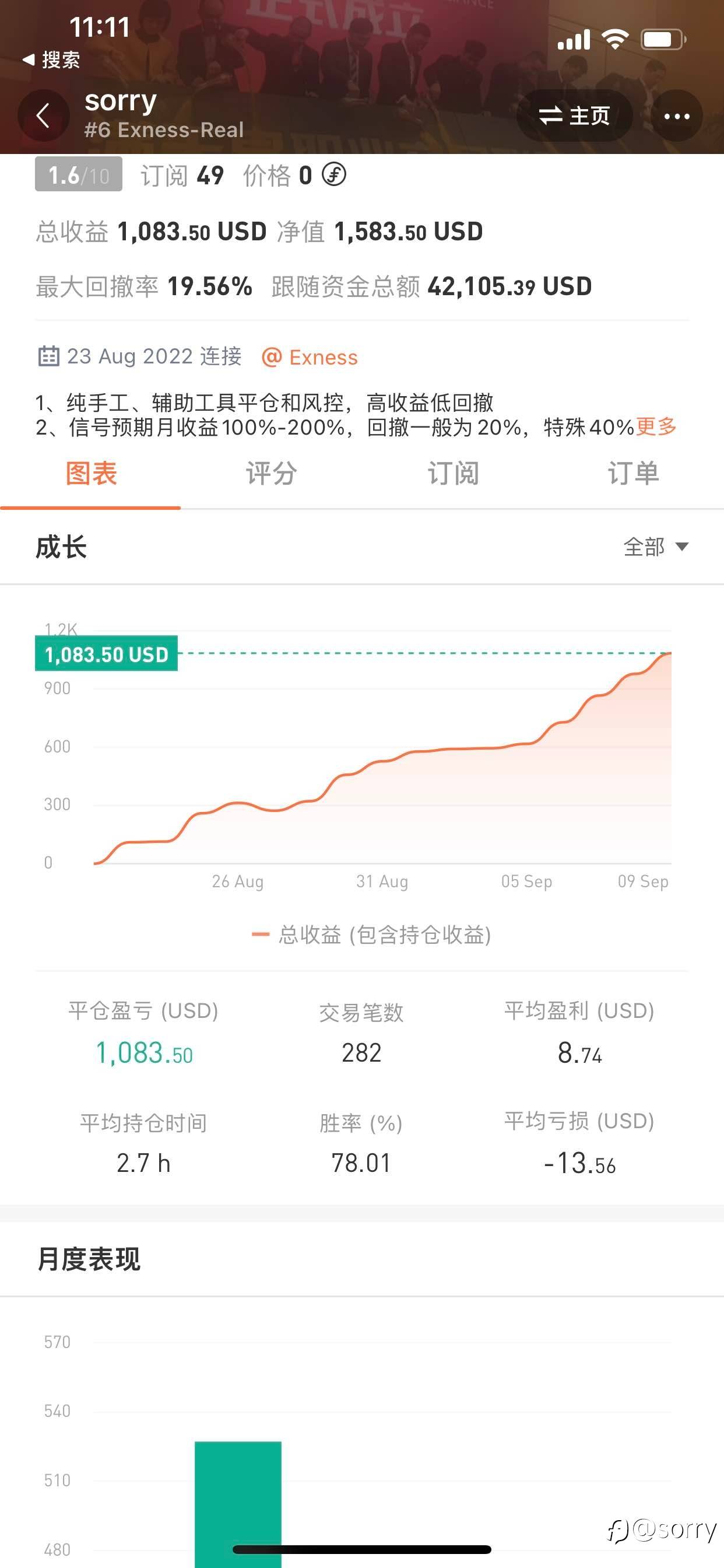 暴力信号收益和回撤，资管0.05倍跟单