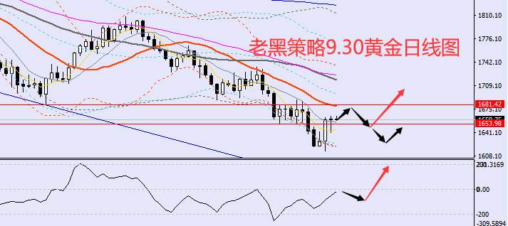老黑策略：9.30外汇、黄金、原油分析策略