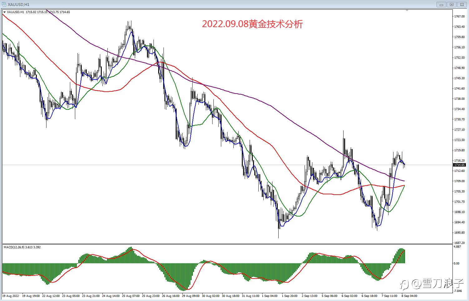 2022.09.08黄金技术分析