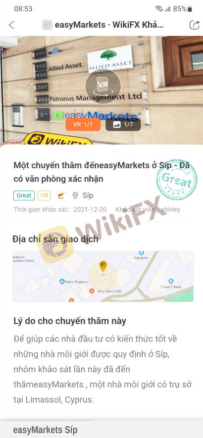 WIKIFX REVIEW - ĐÁNH GIÁ SÀN GIAO DỊCH EASY MARKETS MỚI NHẤT 2022