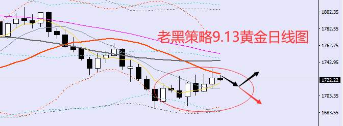 老黑策略：​9.13外汇、黄金、原油分析策略