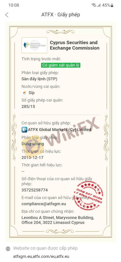WIKIFX REVIEW - SÀN ATFX ĐANG BỊ “BÔI ĐEN TRÊN CÁC FORUM TẠI VIỆT NAM