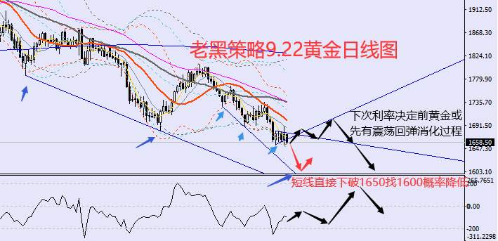 老黑策略：9.22外汇、黄金、原油分析策略