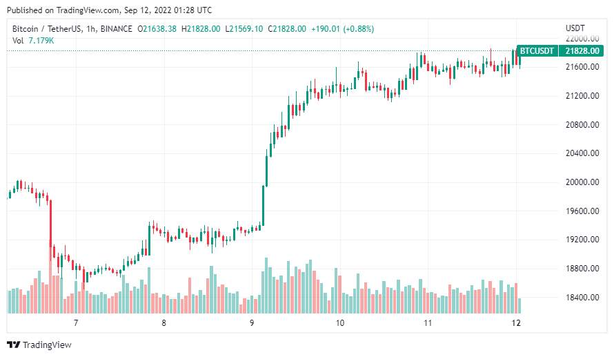 Giá Coin hôm nay 12/9: Bitcoin test $22k nhưng đang xuất hiện tín hiệu giảm sâu, altcoin trồi sụt liên tục giữa lúc Châu Âu khủng hoảng năng lượng