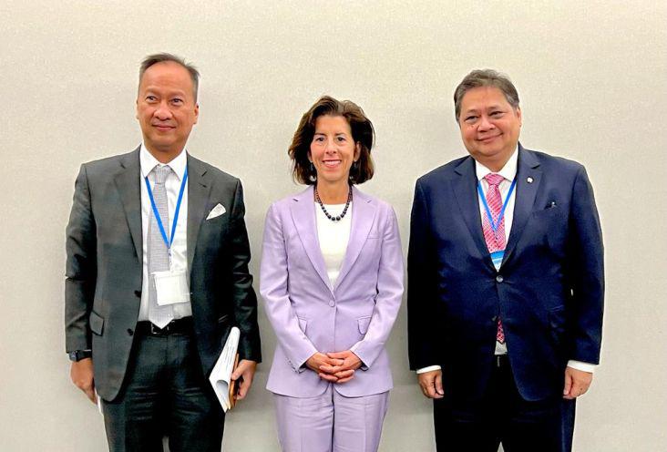 Perkuat Kerja Sama Dagang RI-AS, Menko Airlangga Bertemu Gina Raimondo