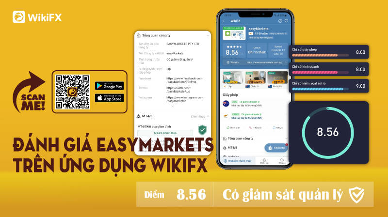 WIKIFX REVIEW - ĐÁNH GIÁ SÀN GIAO DỊCH EASY MARKETS MỚI NHẤT 2022