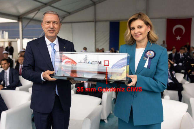 Thổ Nhĩ Kỳ hạ thủy soái hạm Hetman Ivan Mazepa cực mạnh cho Hải quân Ukraine
