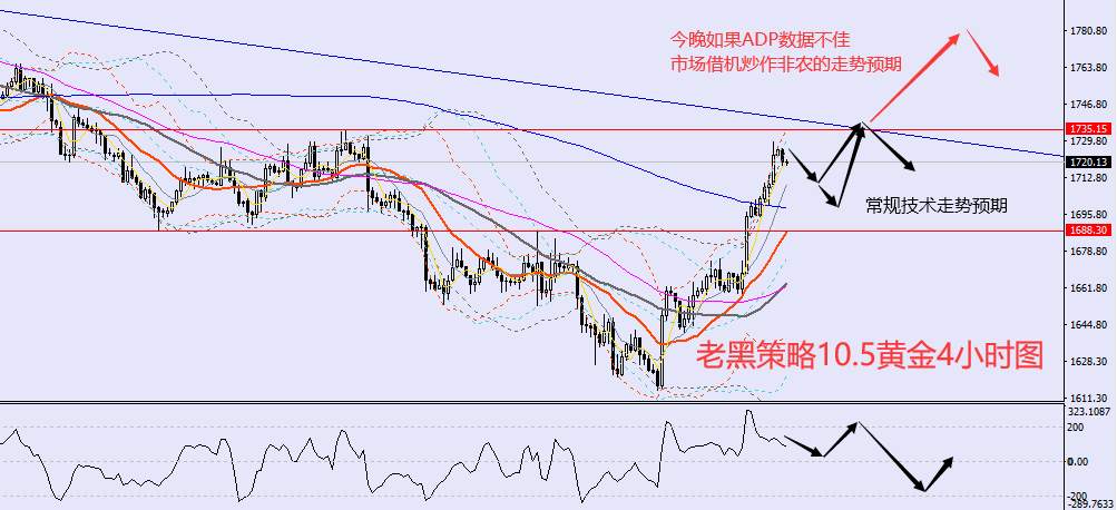 老黑策略：10.5外汇、黄金、原油分析策略