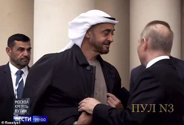 Cử chỉ quan tâm của ông Putin khiến Tổng thống UAE cảm kích
