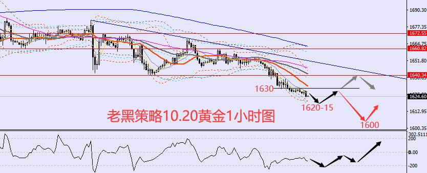 老黑策略：10.20外汇、黄金、原油分析策略