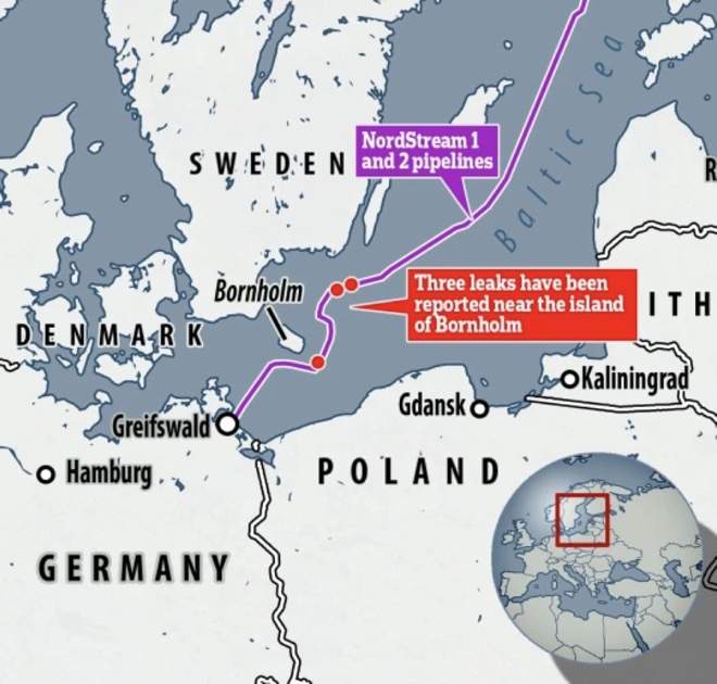 Báo Trung Quốc đánh giá hệ quả vụ rò rỉ gây hư hại đường ống khí đốt Nord Stream