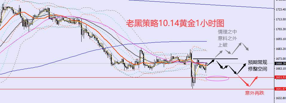 老黑策略：10.14外汇、黄金、原油分析策略