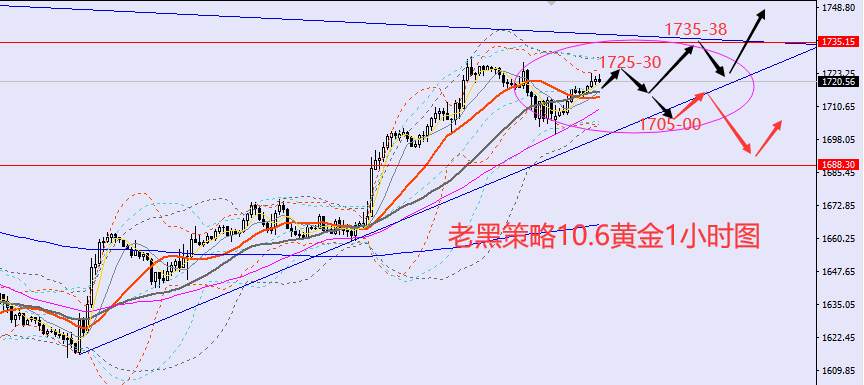老黑策略：10.6外汇、黄金、原油分析策略