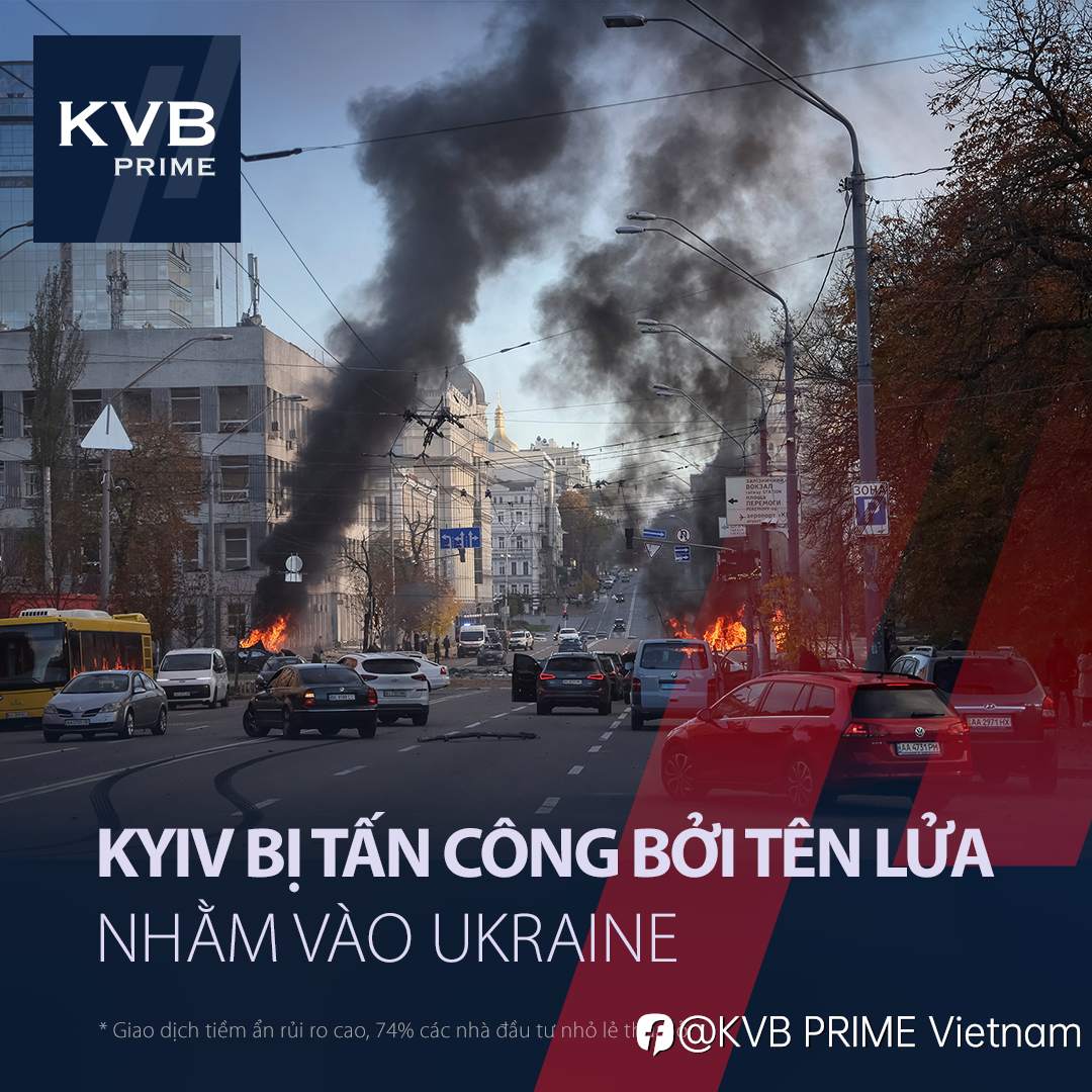 KYIV bị tấn công bởi tên lửa nhắm vào Ukraine