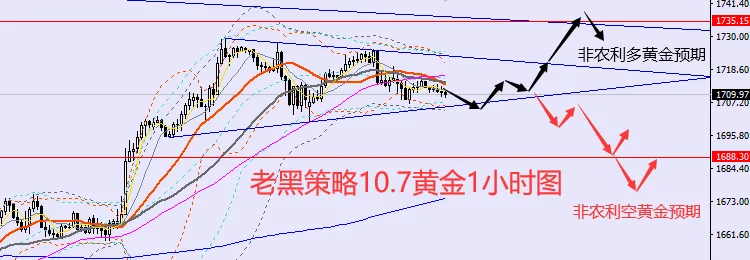 老黑策略：10.7外汇、黄金、原油分析策略