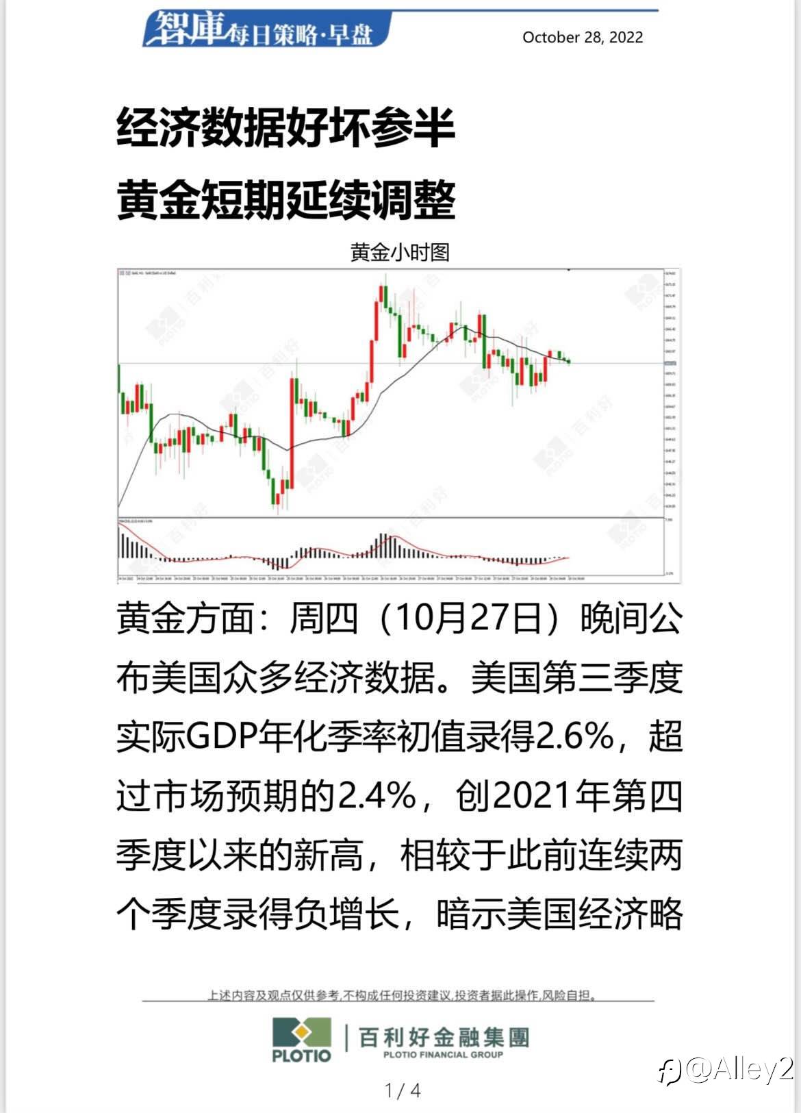 百利好10.28每日早盘