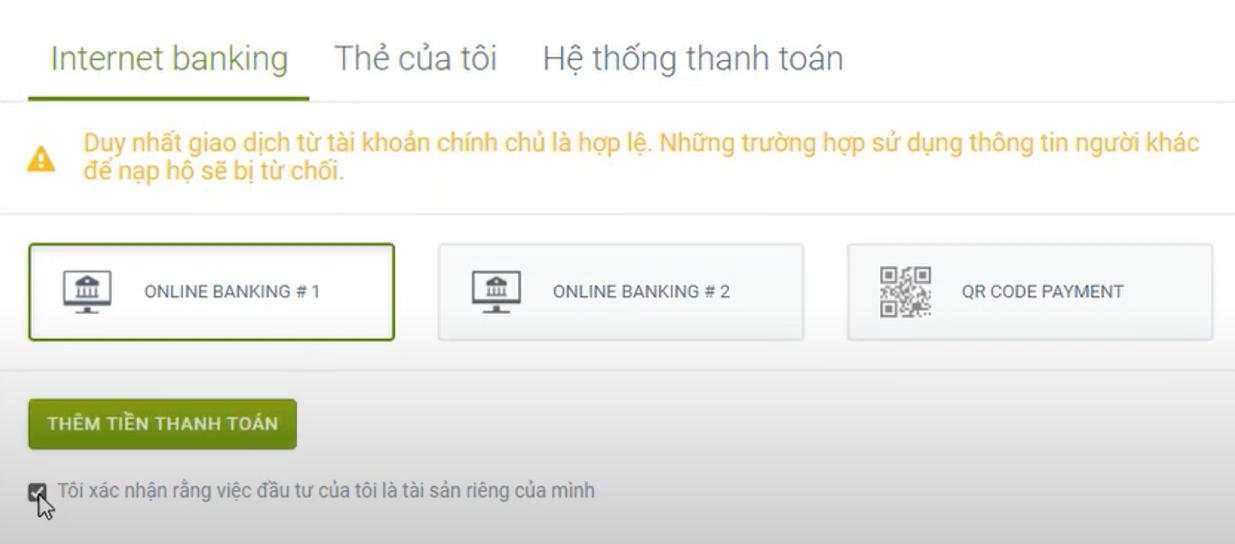 Hướng dẫn nạp rút tiền sàn Forex4you bằng Internet Banking, Ngân lượng