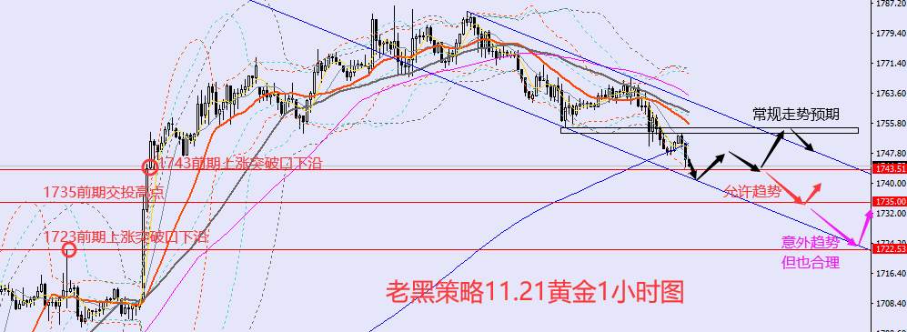 老黑策略：11.21外汇、黄金、原油分析策略