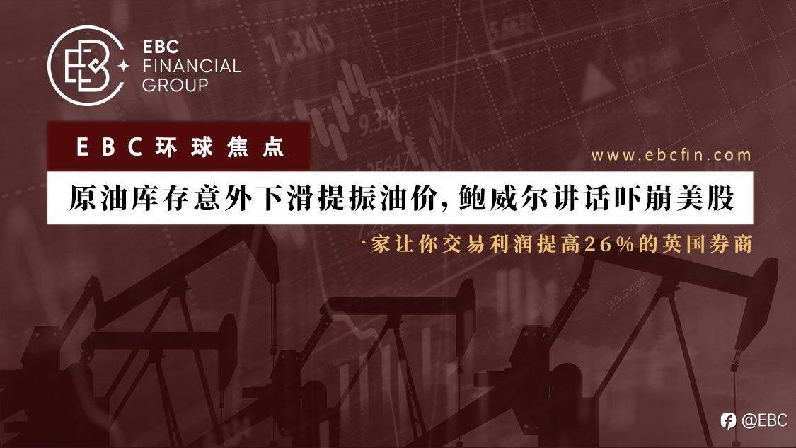 EBC环球焦点 |原油库存意外下滑提振油价，鲍威尔讲话吓崩美股