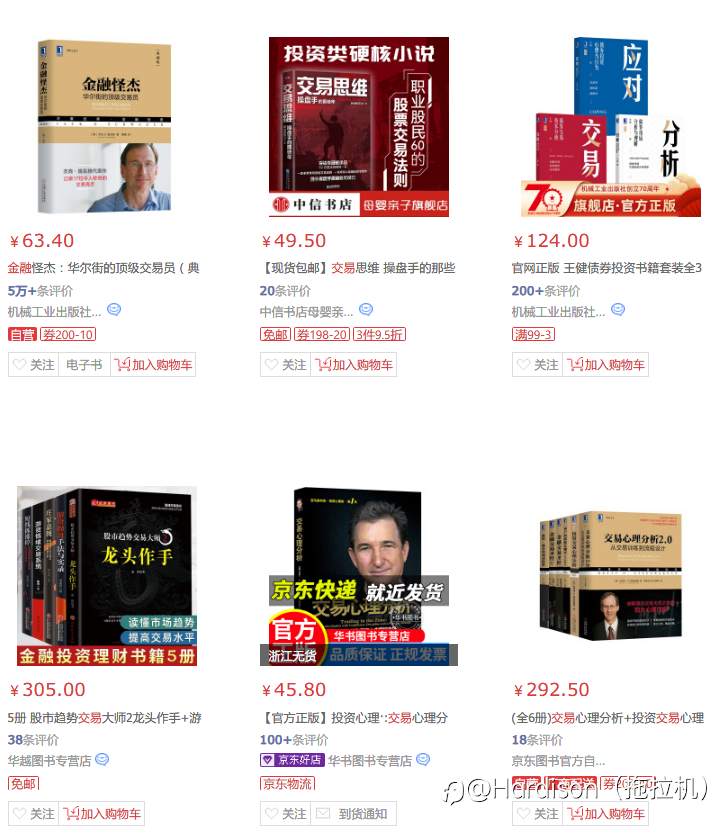 金融类书籍特征及选择（1/9）